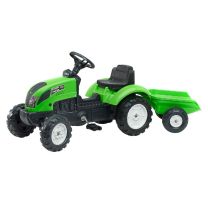 Falk Country Farmer Tractor + Aanhanger 123x42x53 cm Groen
