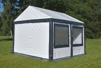 Ultimate Partytent PVC 4x4x2.2 meter in Wit-Antraciet