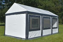 Ultimate Partytent PVC 4x6x2.2 meter in Wit-Antraciet