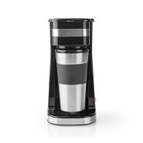 Nedis KACM300FBK 1-kops Koffiezetapparaat Dubbelwandige Reisbeker 0,42 L Zwart