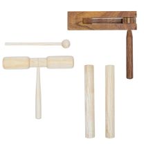 3-delige Percussieset hout