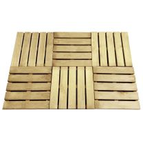  Terrastegels 6 st 50x50 cm FSC hout groen