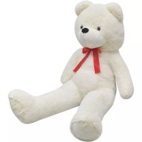  Teddybeer XXL 100 cm zacht pluche wit