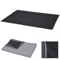  Picknickkleed 100x150 cm grijs en zwart