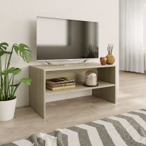  Tv-meubel 80x40x40 cm bewerkt hout sonoma eikenkleurig