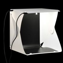  Softbox met LED-lamp inklapbaar 23x25x25 cm wit