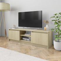  Tv-meubel 120x30x35,5 cm bewerkt hout sonoma eikenkleurig