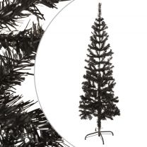  Kerstboom smal 150 cm zwart