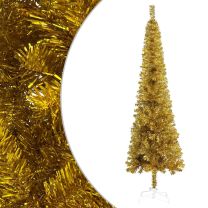  Kerstboom smal 120 cm goudkleurig