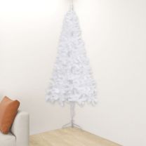  Kunstkerstboom hoek 240 cm PVC wit