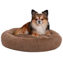  Honden-/kattenkussen wasbaar 50x50x12 cm pluche bruin