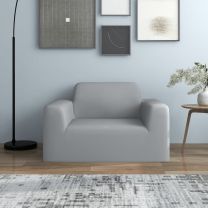  Stretch meubelhoes voor bank grijs polyester jersey