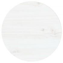  Tafelblad 30x2,5 cm massief grenenhout wit
