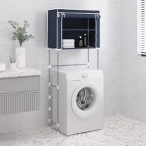  Opbergrek voor boven wasmachine 2-laags 71x29,5x170,5 cm blauw