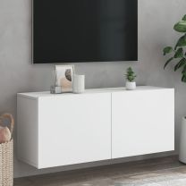  Tv-meubel wandgemonteerd 100x30x41 cm wit