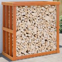  Houtblokhouder 108x52x106 cm massief grenenhout wasbruin