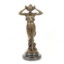 A BRONZE SCULPTURE OF THE NYMPH OF THE VALLEY