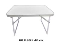 Opvouwbare Camping tafel – Vouwtafel - 60x40x40cm – Wit