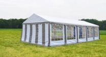 Classic Plus Feest-tent PVC 4x10x2 mtr in Wit-Grijs
