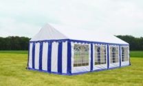Classic Plus Partytent PVC 4x8x2 mtr in Wit-Blauw