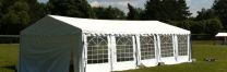 Classic Plus Partytent PVC 5x10x2 mtr in Wit