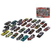Speelgoed metalen multi auto set - Set van 32 stuks - Veilig voor kinderen