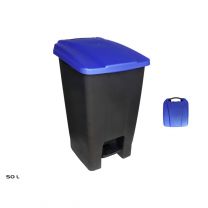 Pedaalemmer - Prullenbak - Afvalbak - 50 liter – Blauw