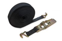 Spanband 15 meter | Zwart – 2,5cm breed band