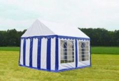 Classic Plus Partytent PVC 3x4x2 mtr in Wit-Blauw