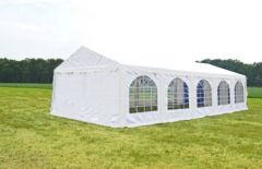 Professionele Partytent PVC 4x10x2,3 mtr in Wit